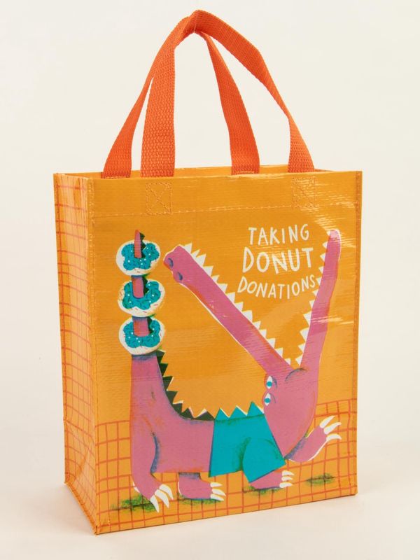 Taking Donut Donations Handy Tote Bag