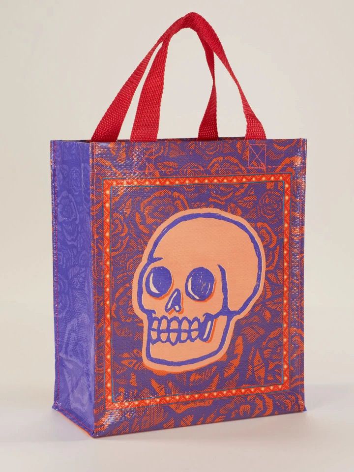 Skulls And Roses Handy Tote Bag