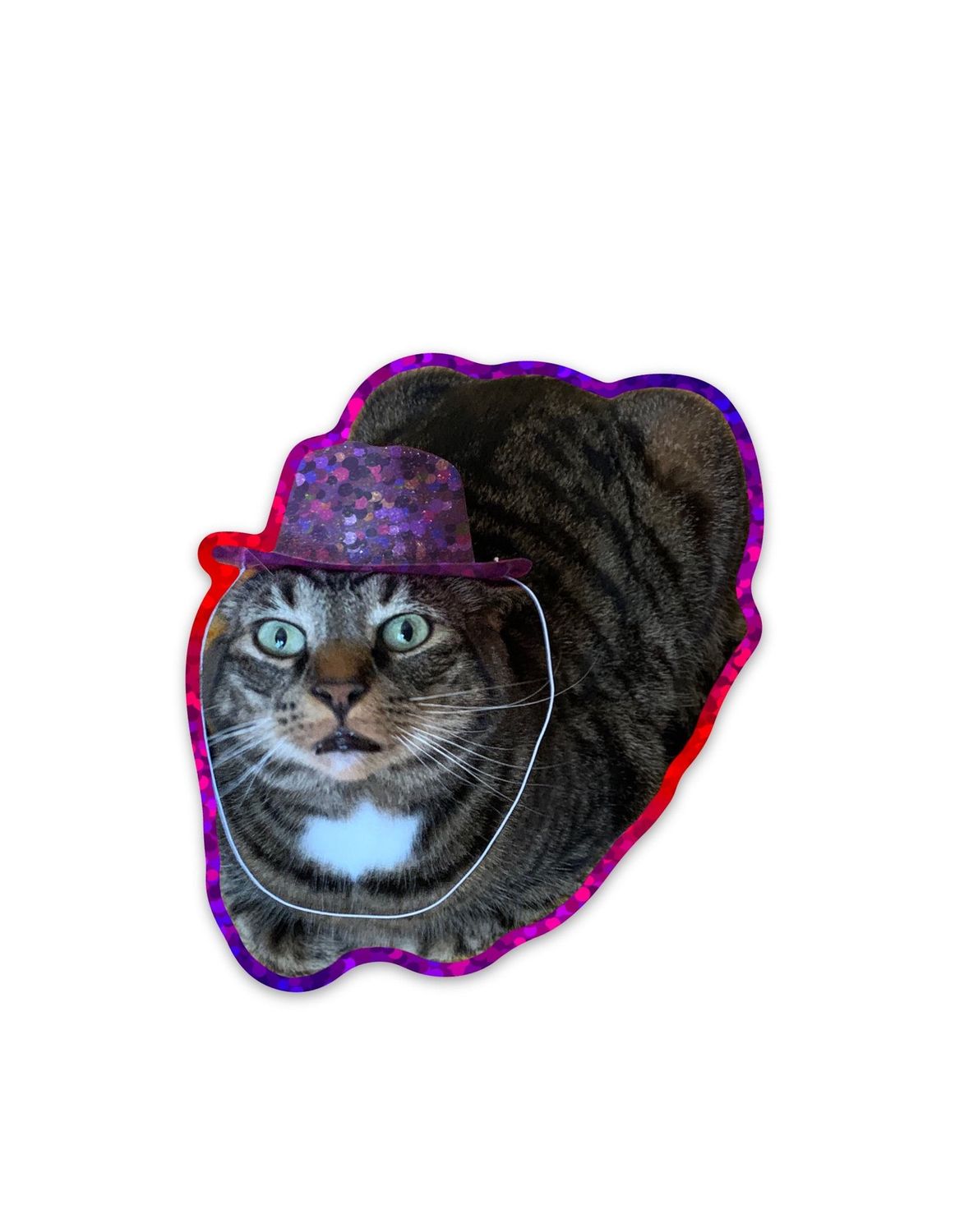Larry Glitter Cowboy Sticker
