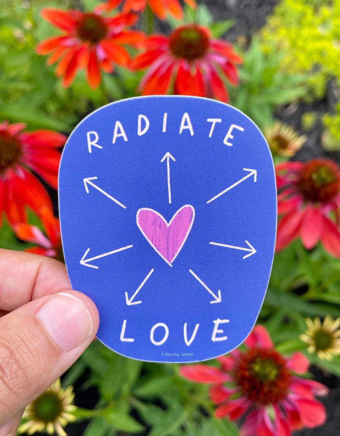 Radiate Love Sticker