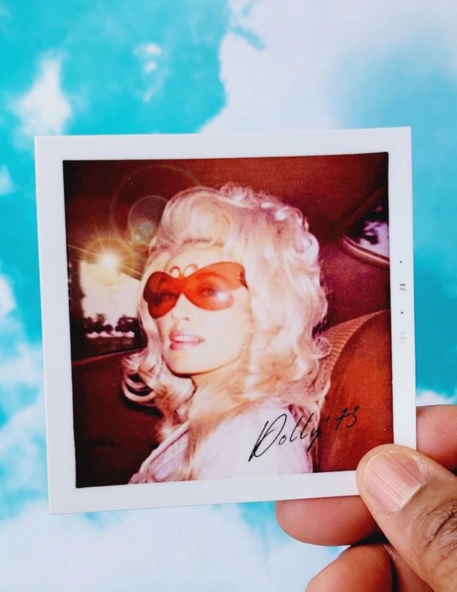 Vintage Dolly Parton Polaroid ‘73 Sticker