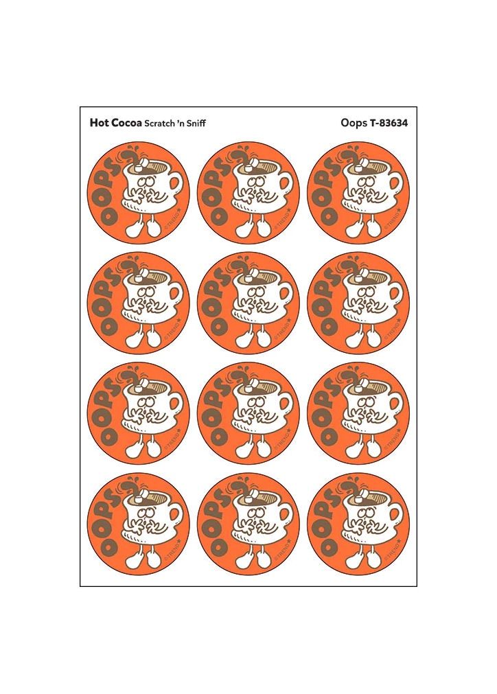 Hot Cocoa Scratch N’ Sniff Stickers