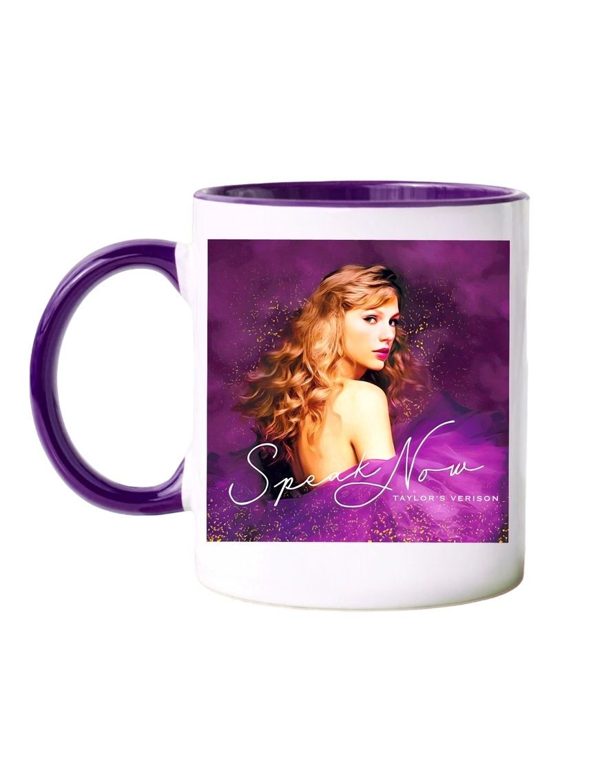 Taylor Swift Speak Now Purple Handle Mug