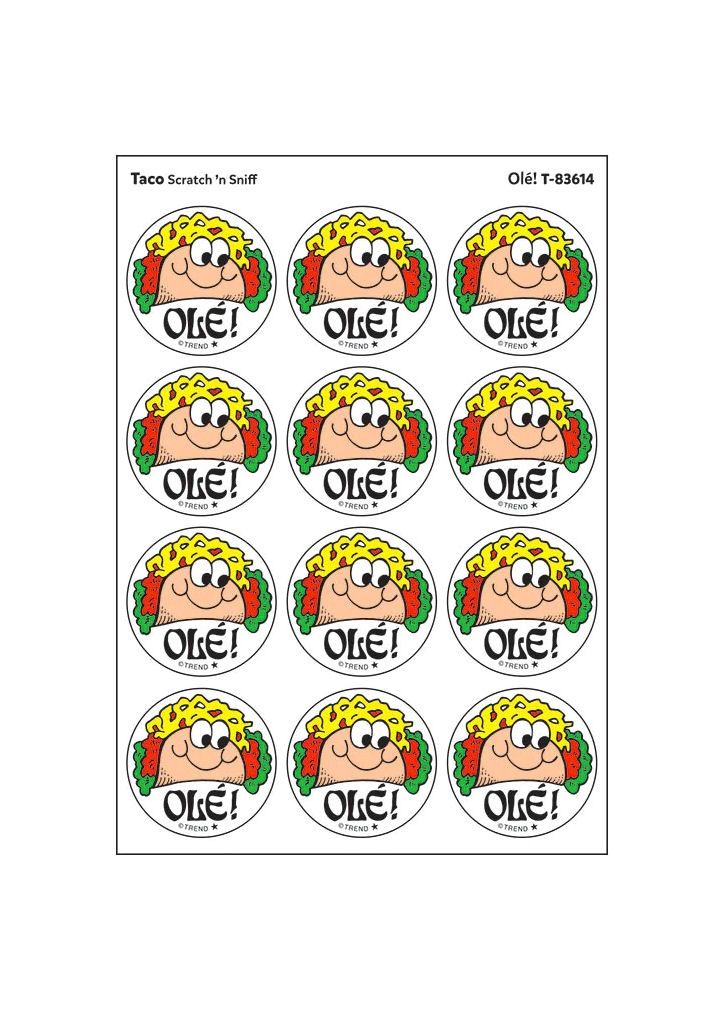 Taco Scratch N’ Sniff Stickers