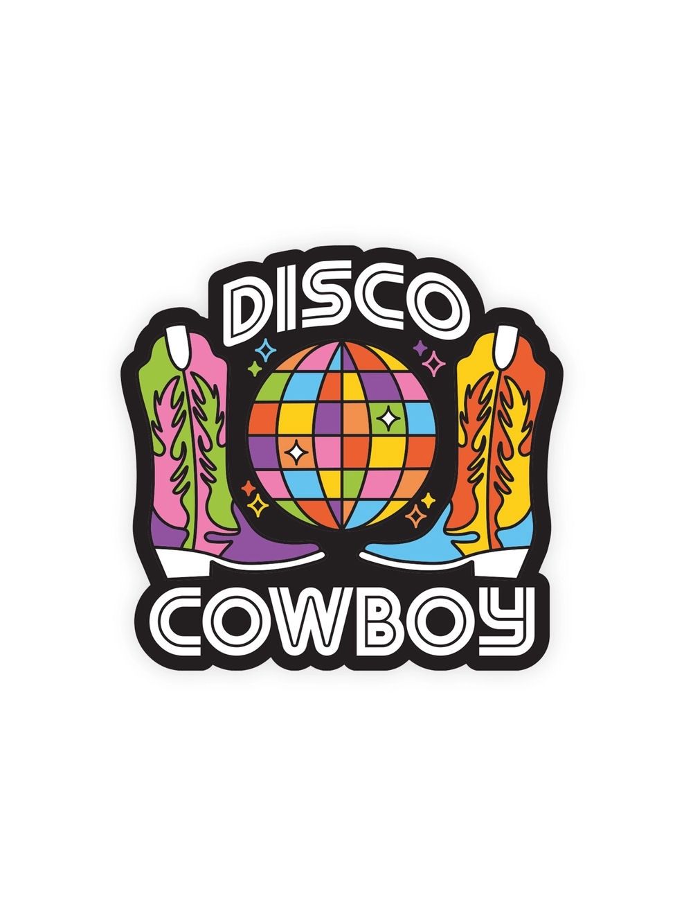 Disco Cowboy Sticker