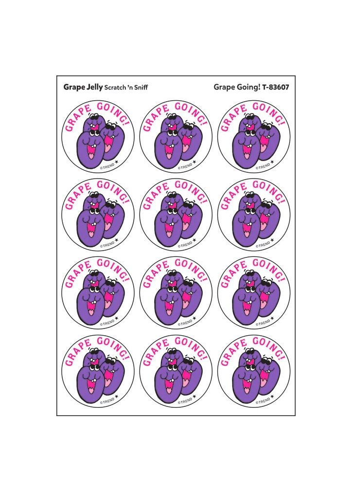 Grape Jelly Scratch N’ Sniff Stickers