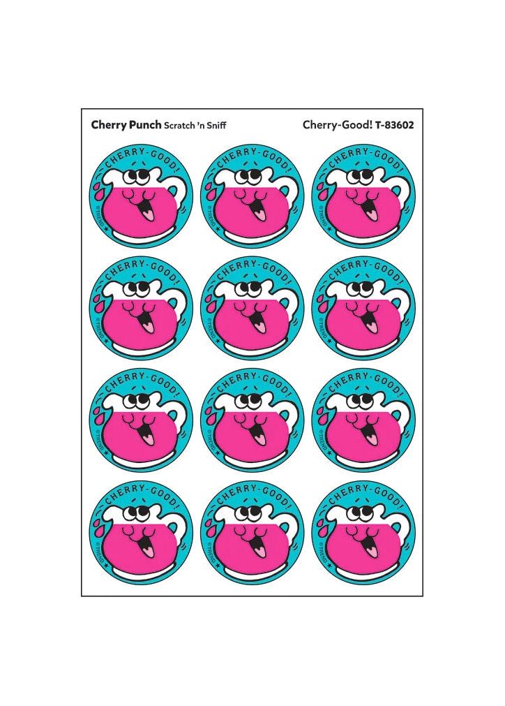 Cherry Punch Scratch N’ Sniff Stickers
