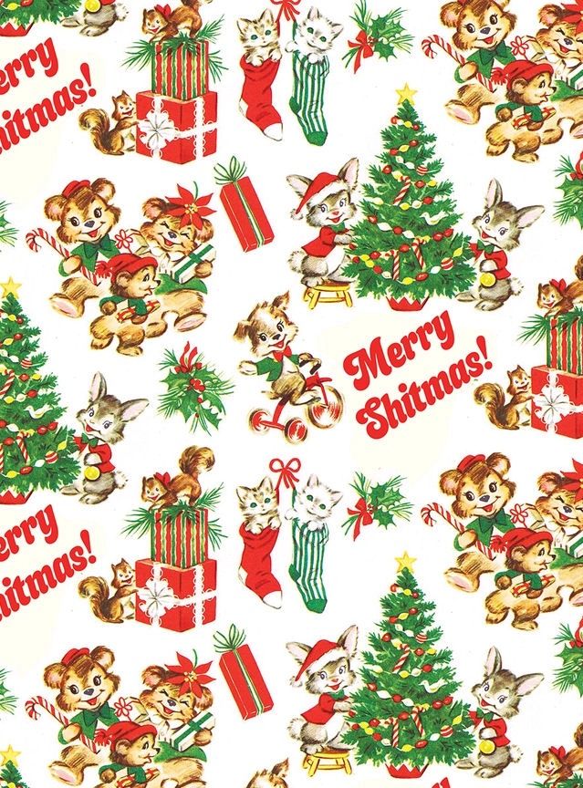 Merry Shitmas Gift Wrapping Paper