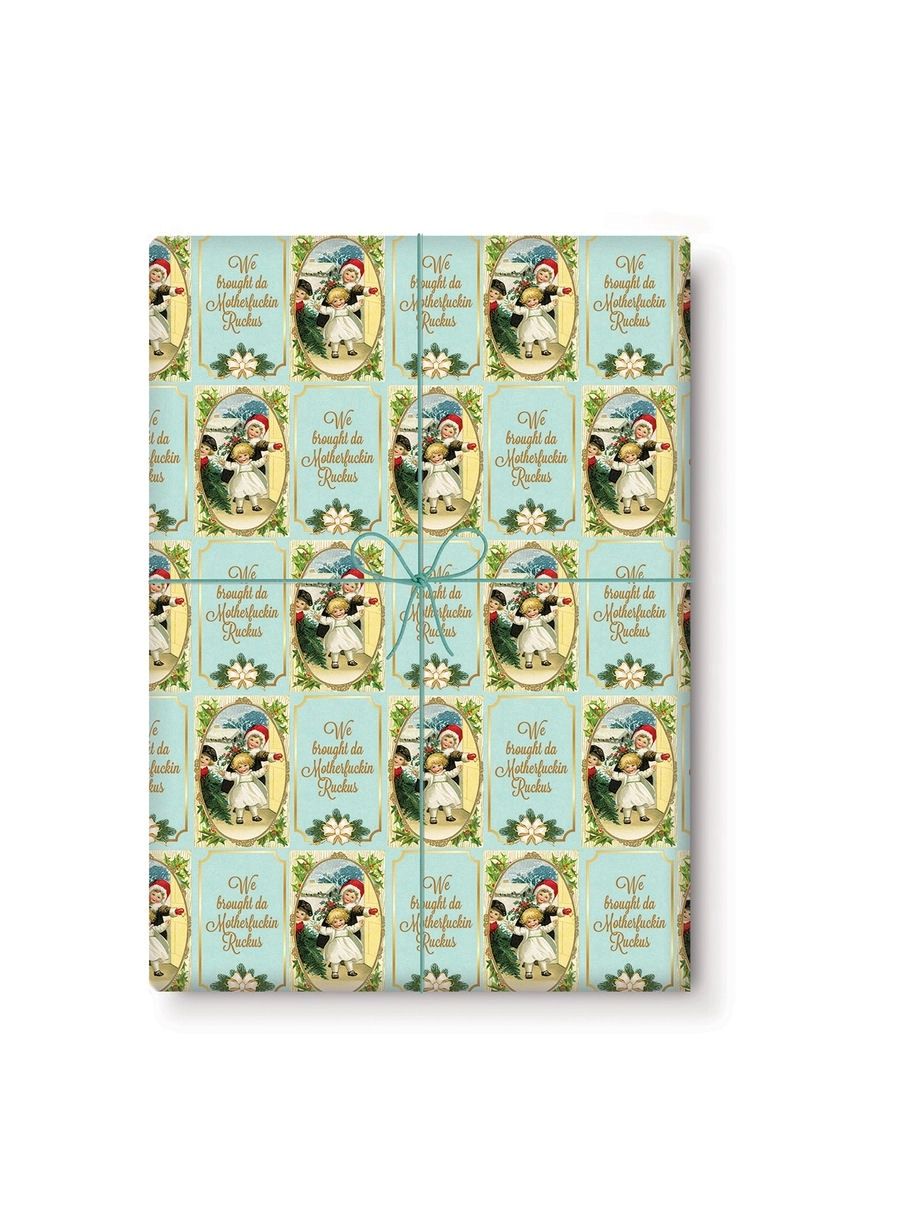 We Brought Da Motherfuckin Ruckus Christmas Gift Wrapping Paper