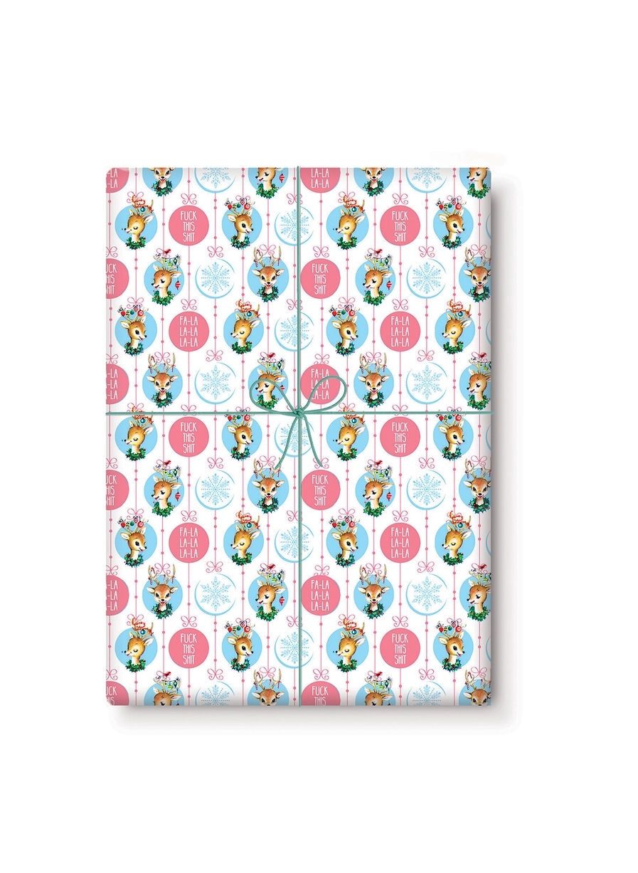 Fa La Fuck This Shit Christmas Gift Wrapping Paper