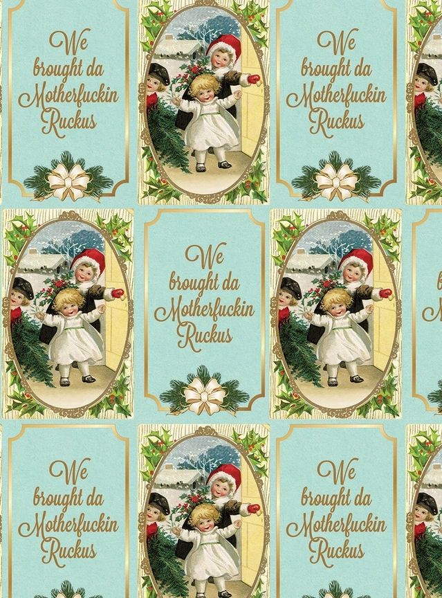 We Brought Da Motherfuckin Ruckus Christmas Gift Wrapping Paper