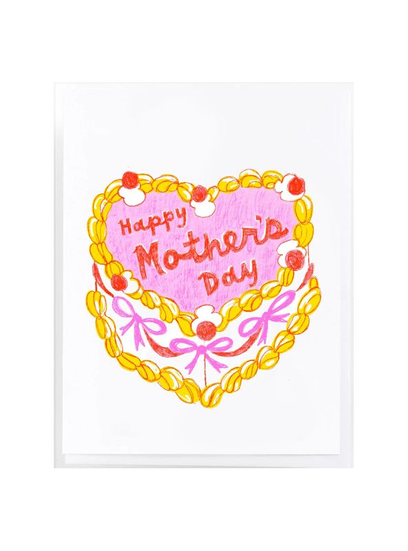 Happy Mother’s Day Heart Cake Card