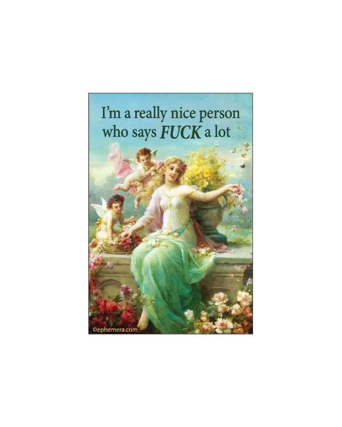 I’m A Really Nice Person Who Says Fuck A Lot Magnet