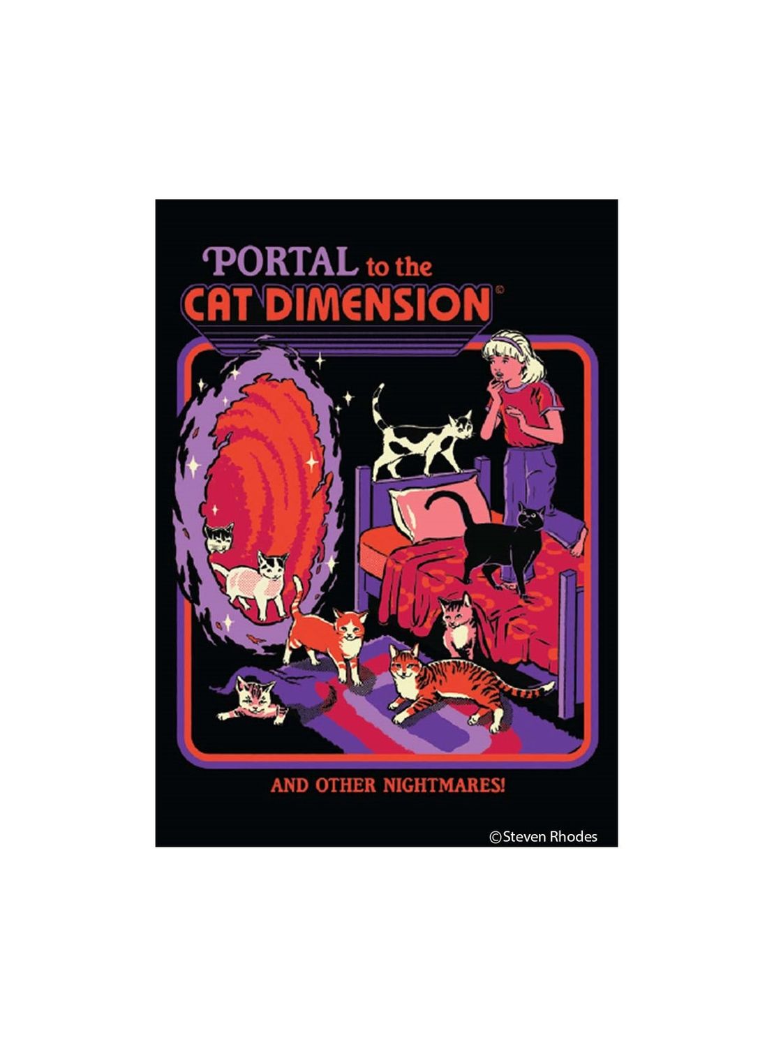 Portal To The Cat Dimension Steven Rhodes Magnet