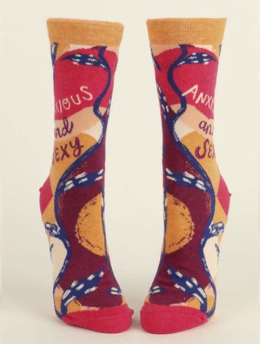 Anxious And Sexy Blue Q Women’s Socks