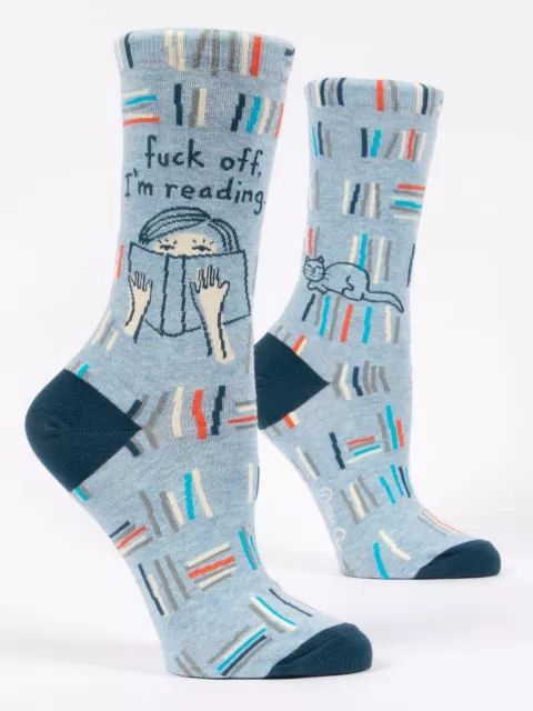 Fuck Off, I&#39;m Reading Blue Q Women’s Socks