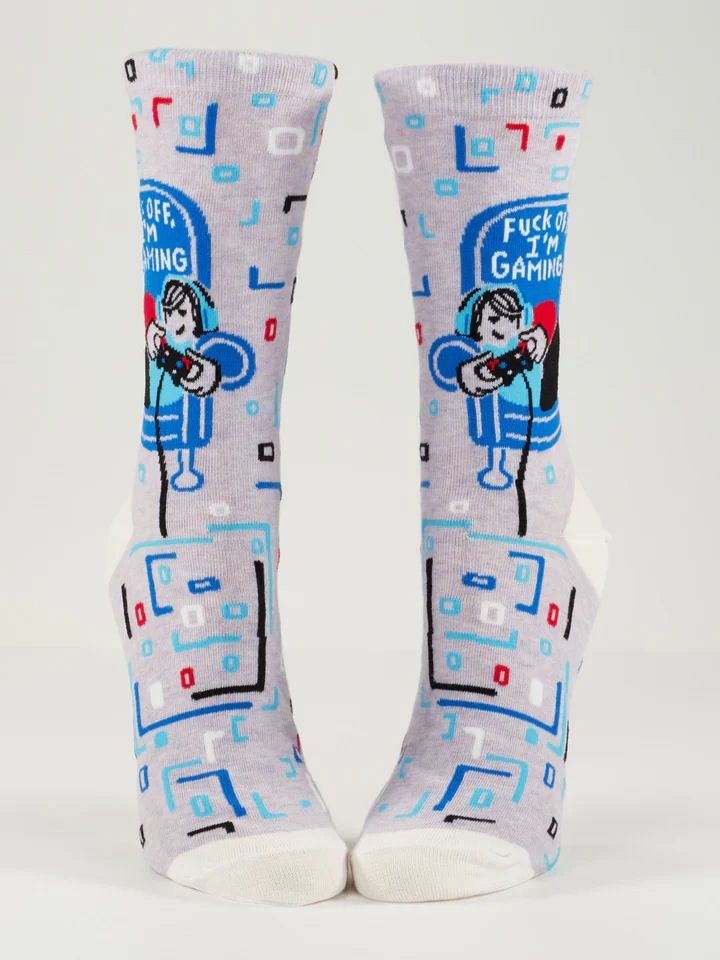 Fuck Off I’m Gaming Blue Q Women's Socks