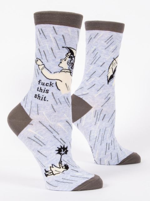 Fuck This Shit Blue Q Women’s Socks