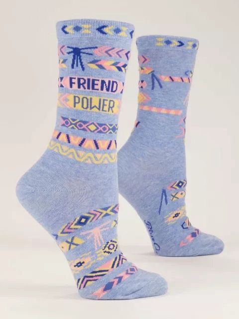 Friend Power Blue Q Women&#39;s Socks