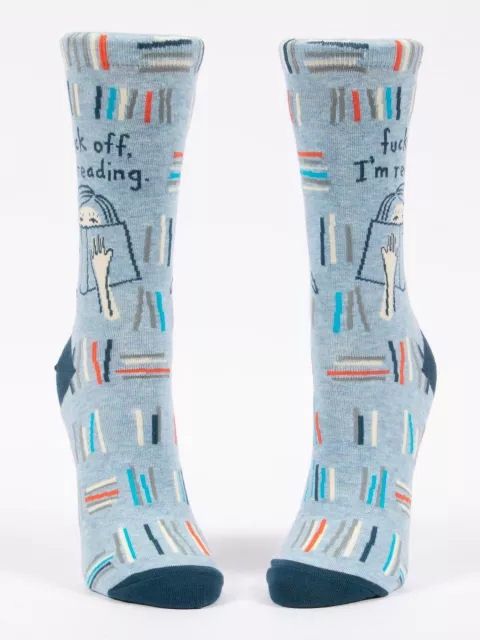 Fuck Off, I'm Reading Blue Q Women’s Socks