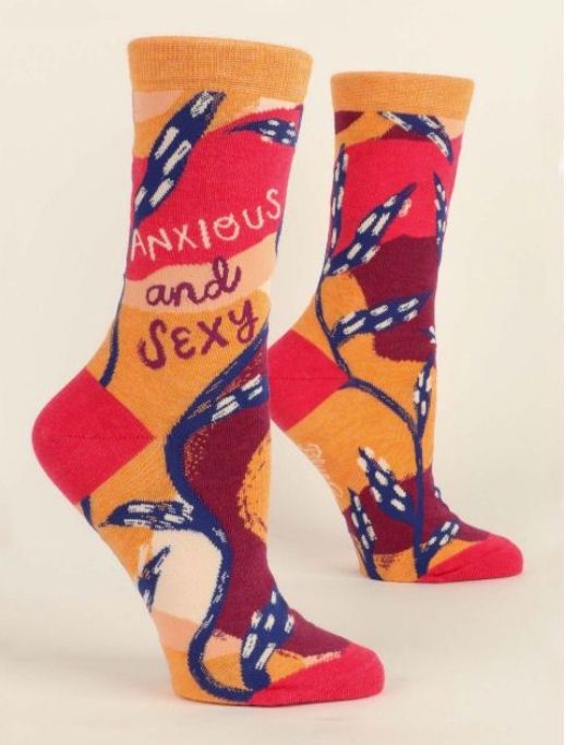 Anxious And Sexy Blue Q Women’s Socks