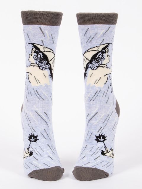 Fuck This Shit Blue Q Women’s Socks