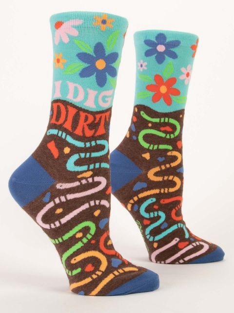 I Dig Dirt Blue Q Women’s Socks