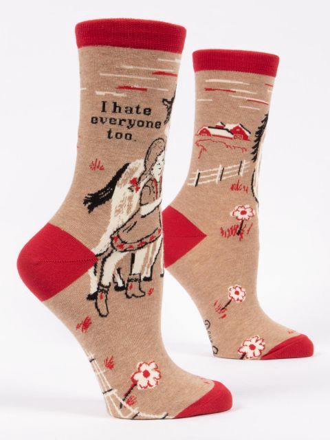 I Hate Everyone Too Blue Q Women’s Socks