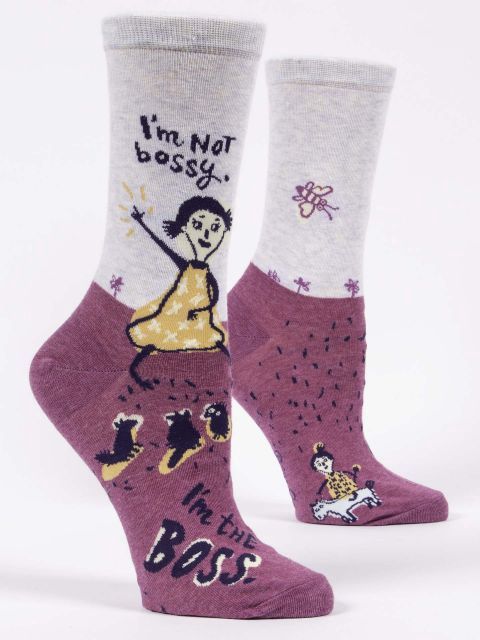 I&#39;m Not Bossy, I&#39;m The Boss Blue Q Women’s Socks