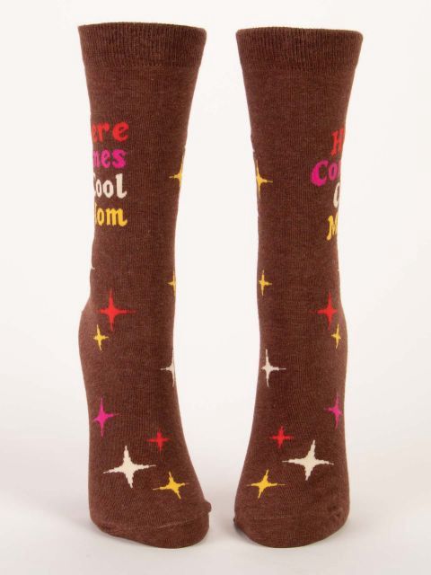 Here Comes Cool Mom Blue Q Women’s Socks