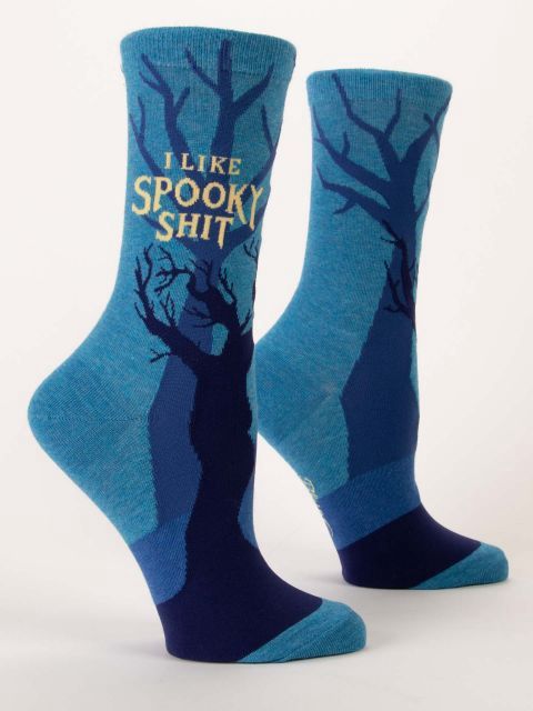I Like Spooky Shit Blue Q Women’s Socks