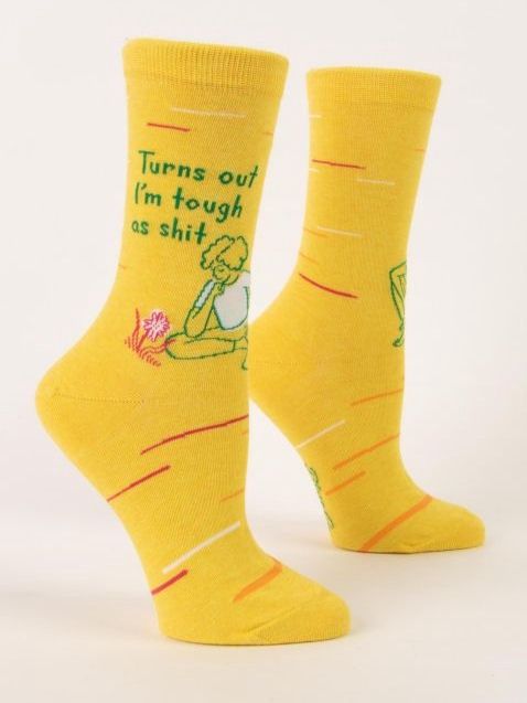Turns Out I’m Tough As Shit Blue Q Women’s Socks