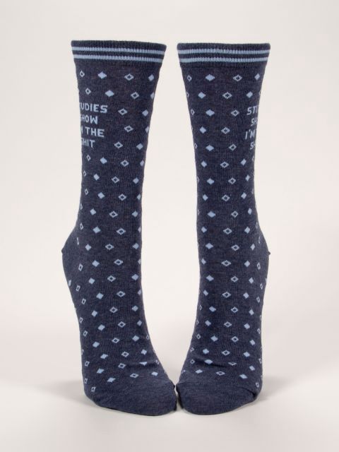 Studies Show I’m The Shit Blue Q Women's Socks
