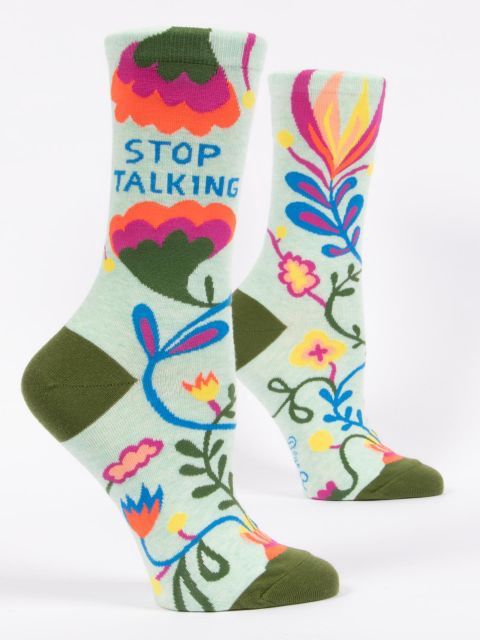 Stop Talking Blue Q Women’s Womens Socks