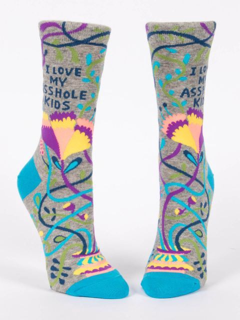 I Love My Asshole Kids Blue Q Women’s Socks