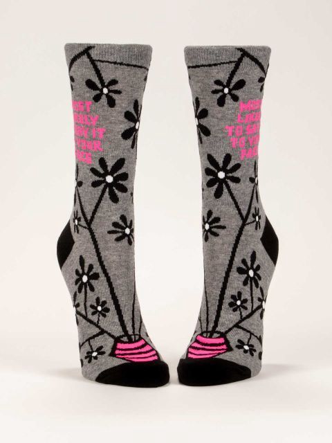 Most Likely To Say It To Your Face Blue Q Women's Socks