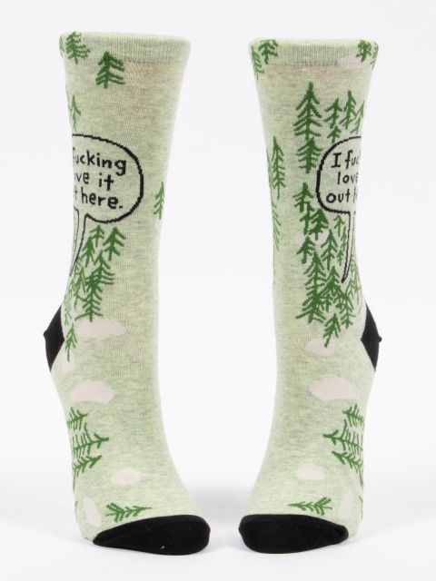 I Fucking Love It Out Here Blue Q Women’s Socks