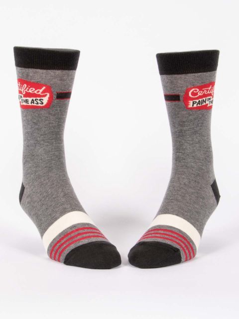 Certified Pain In The Ass Blue Q Men’s Socks