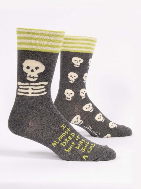 I Almost Died But It Was Just A Cold Blue Q Men’s Socks