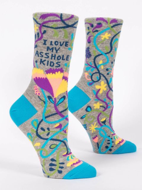 I Love My Asshole Kids Blue Q Women’s Socks