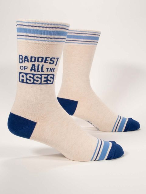 Baddest Of All The Asses Blue Q Men&#39;s Socks