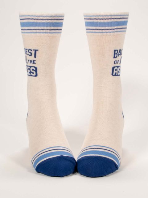 Baddest Of All The Asses Blue Q Men's Socks