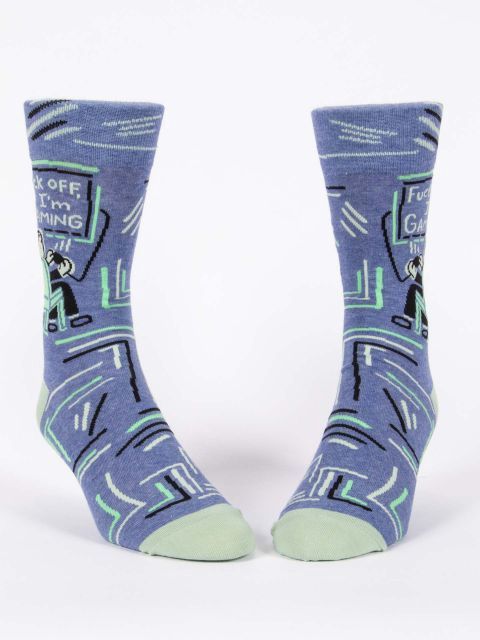 Fuck Off I’m Gaming Blue Q Men’s Socks