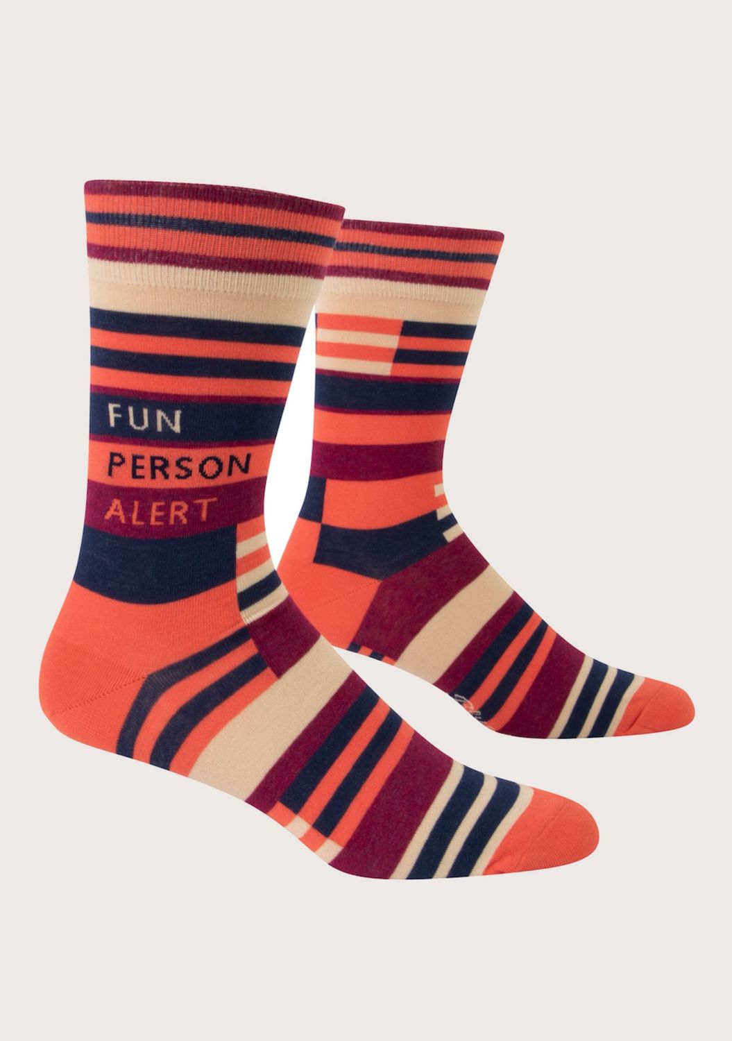 Fun Person Alert Blue Q Men’s Socks