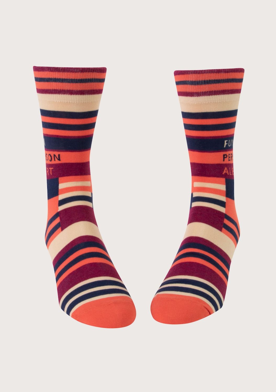 Fun Person Alert Blue Q Men’s Socks