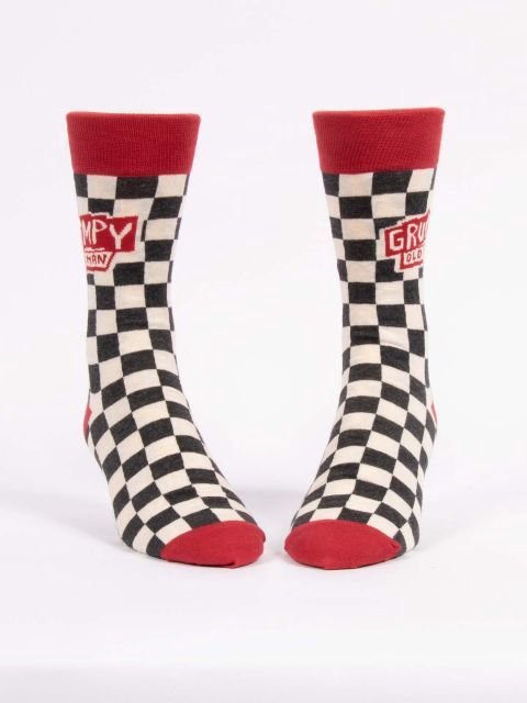 Grumpy Old Man Blue Q Men’s Socks