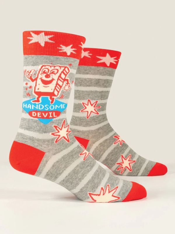 Handsome Devil Blue Q Men&#39;s Socks