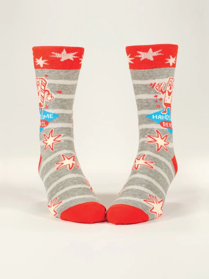 Handsome Devil Blue Q Men's Socks