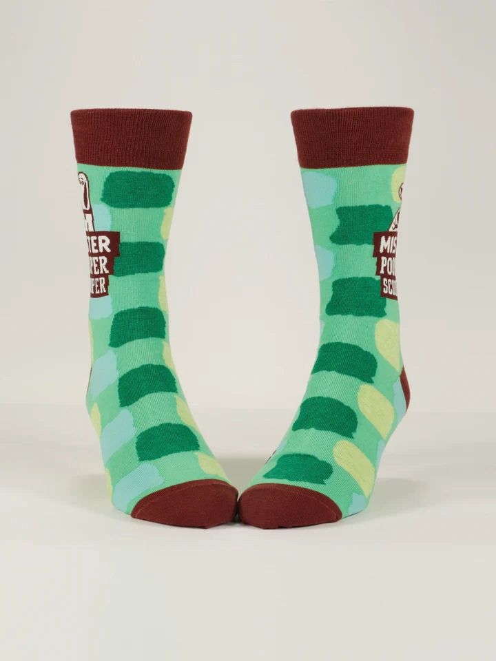Mister Pooper Scooper Blue Q Men's Socks