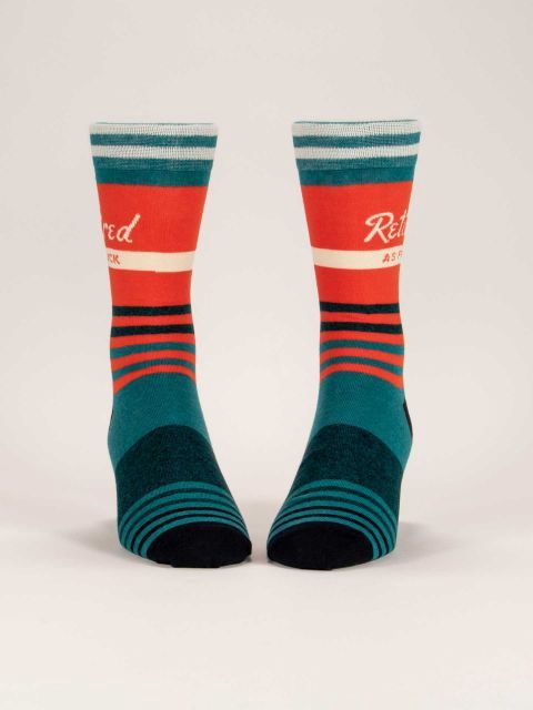 Retired As Fuck Blue Q Men's Socks